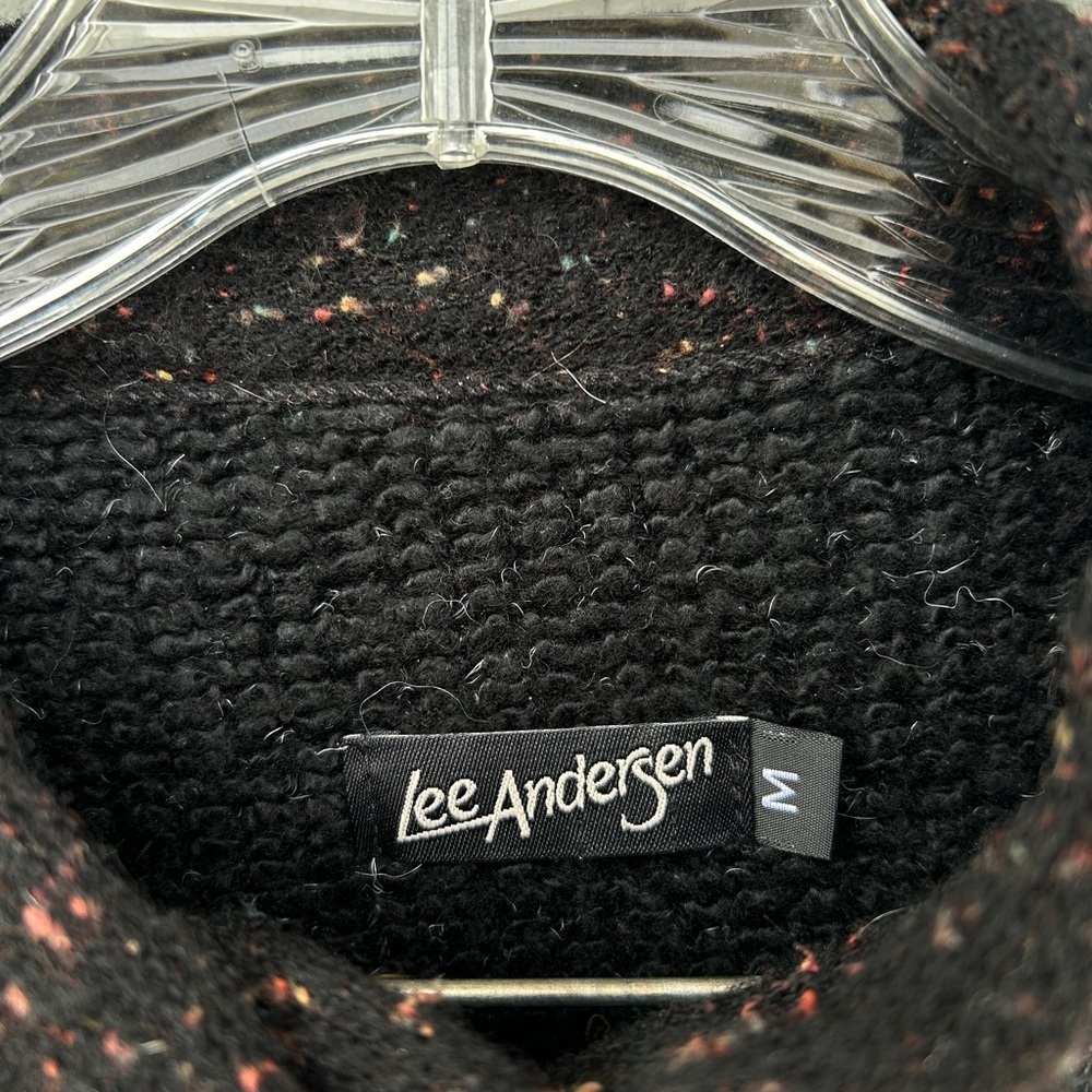 Lee Andersen Patchwork Indie Cardigan Sweater - Size Medium - Black & Purple - Picture 7 of 8